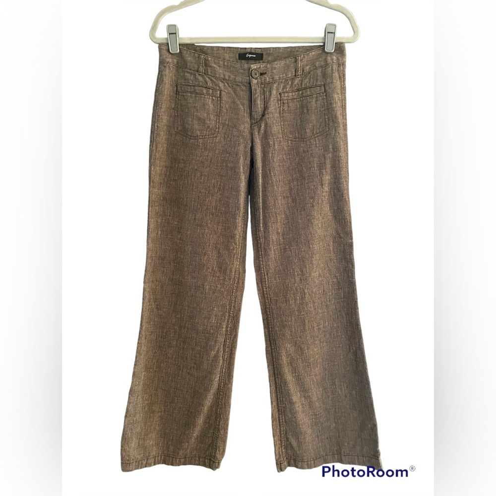 Express Linen Wide Leg Pants